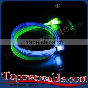 Wholesale Phone Accessories Led Light Usb 2.0 Data Transfer Cables Wires thumbnail-2