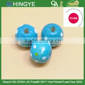 Sedex Audited Factory 2 Pillar Painted Wood Beads thumbnail-1