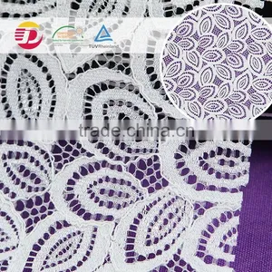 Wholesale Cheap Poly Cotton Wedding Express Lace Fabric for Dress thumbnail-5