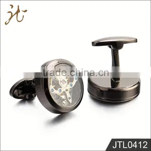 Good Quality Eco-Friendly Copper Gold Watch Cufflinks thumbnail-2