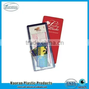 Hot Selling Plastic PVC Lottery Ticket Holder Insurance Ticket Wallet Quality Choice Most Popular thumbnail-3