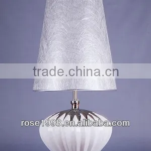 Silver Shade and Chrome Base Table Lamp thumbnail-2