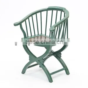 Chinese Reproduction Wooden Arm Chair With Matting Top thumbnail-1