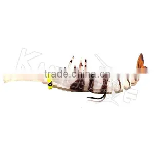CHS007 Soft Plastic Prawn Lure for Cuttle Fish TPR Jointed Body Soft Fishing Lures thumbnail-3