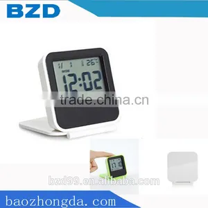 Promotional Portable Stylish Free Digital Desktop Clock With Thermometer Alarm Snooze and Night Light thumbnail-1