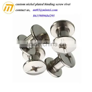 Custom Nickel Plated Binding Screw Rivet thumbnail-1