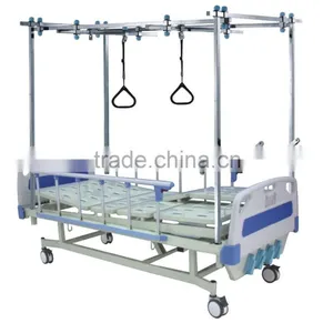 High Quality Hospital Icu Bed Adjustable Orthopaedics Medical Manual Bed thumbnail-1