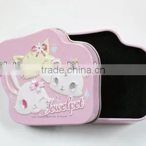 Mickey Mouse Pattern Pink Tin Gift Box thumbnail-1