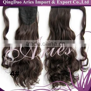 Chocolate Color Wrap Around Ponytails Hair Piece thumbnail-4