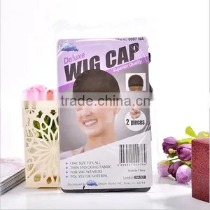Real Hair Wigs Stocking Cap Weaving Mesh Net Fishnet Elastic Liner Black thumbnail-4