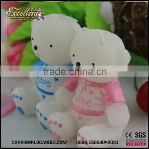 Factory Wholesale Cute Bear Shaped Wedding Candles thumbnail-4
