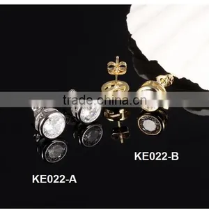 2016 Design Round Cubic Zircon Copper Women Earring thumbnail-4