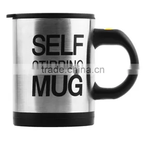Automatic Plain Mixing Coffee Tea Cup Lazy Self Strring Mug Button Pressing thumbnail-3