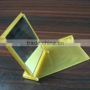 Cheap Makeup Mirror Plastic / Promotion Pocket Size Mirror Square / Fashion Plasitc Sliding Pocket Mirror thumbnail-5