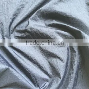 Crinkle Nylon Taffeta pu Milky Coating for Jacket Ski-suits Down-jacket thumbnail-3
