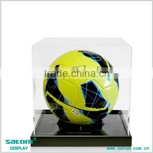 Personalized Clear Acrylic Football / Basketball / Baseball Display Case thumbnail-1