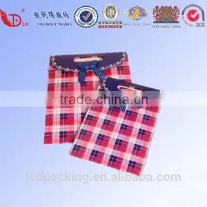 Beautiful Plaid Paper Gift Bags,customized Present Bags thumbnail-1