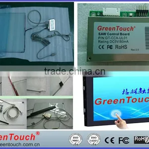 GreenTouch Advertising 18.5inch SAW Touch Screen With Usb Controller for Tft Lcd Monitor thumbnail-2