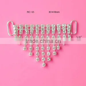 Stock Hot Selling Factory Price Rhinestone Connector for Headband/hairwear for Bikini (RC-65) thumbnail-1