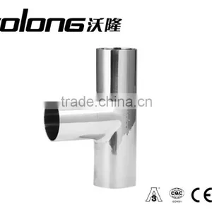 Stainless Steel Pipe Fitting Sanitary Clamp Tee thumbnail-3
