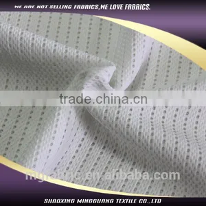 White Dress Making Fabric Polyester Mesh thumbnail-1