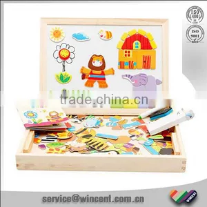 Wooden Drawing Board Puzzle Game for Children Educational Toy thumbnail-1