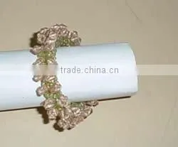 Wedding Napkin Ring, Beaded Napkin Rings, Crystal Napkin Rings thumbnail-1