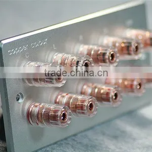 High-grade Pure Copper Frosted Surround Speakers Wall Outlet thumbnail-1