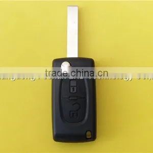 2 Button Flip Remote Key Fob Case Shell for Peugeot 407 CE0536 thumbnail-2