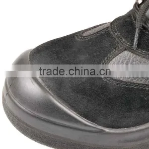 Anti-Puncture PU Injection Split Embossed Leather Toe Cap Safety Shoes thumbnail-5