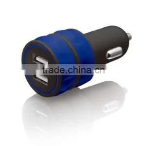 2.1/3.1Amp Dual USB Car Charger for Apple and Android Devices(Black) thumbnail-2