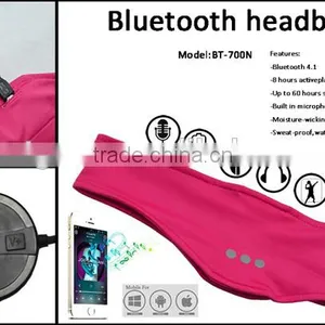 Head Sweatband Basketball Badminton Tennis Fitness Running Cycling Sports Head Sweatband Bluetooth thumbnail-4