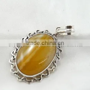 Sterling Silver Semiprecious Pendant thumbnail-1