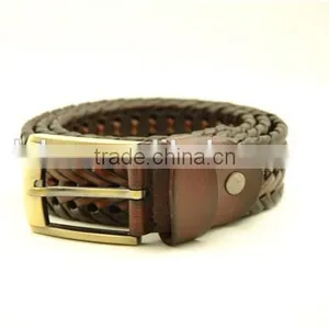 Men's Bonded Leather Braided Belt thumbnail-1