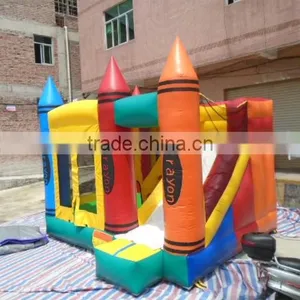 2015 Hot Commercial Crayon Inflatable Bouncer thumbnail-4
