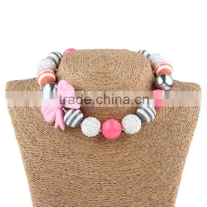 Simple Design Pearl Beads Necklace Jewelry for Baby Girl Newest Poly Baby Necklace With Bracelet Jewelry Set thumbnail-5