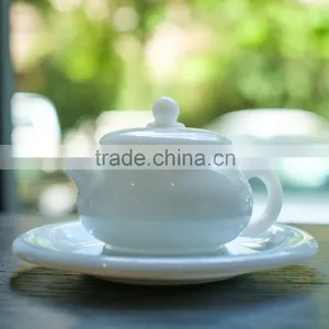 Jade Porcelain Chinese Tea Pot thumbnail-1