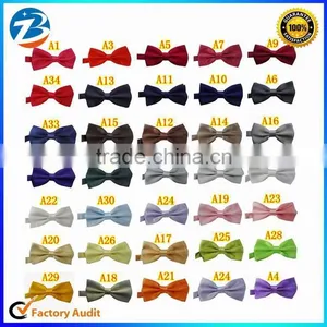 HOT Fashion Unisex Men and Lady Bowtie 36 Solid Colors in Stock Quality Choice thumbnail-1