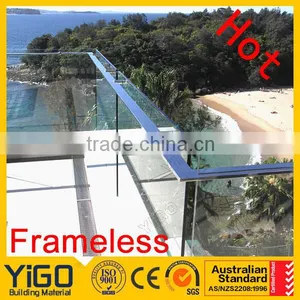 Balcony Guarding Mesh/deck Glass Frameless Railing Quality Choice thumbnail-3