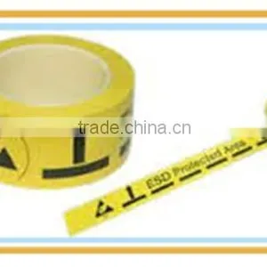ESD BOPP Film Clear Caution Tape For Industrial Warning Use thumbnail-1