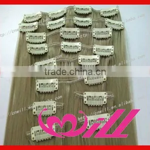 Pretty 10 Pieces Clip on Hair Extensions Full Head Clip in Hair Extensions thumbnail-1
