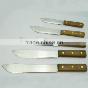 Hot Sale Wooden Handle Chef Knife Set With Cheap Price B005 thumbnail-1