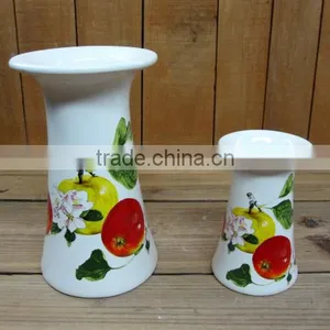 Home Office Hotel Decorative Ceramic Flower Vase in Two Sizes thumbnail-1