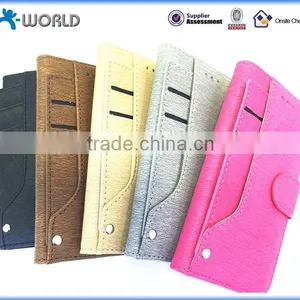Free Access Card Holder Stand Wallet Cover Leather Case for Iphone 6 thumbnail-6