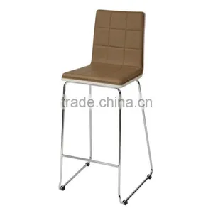 DC-2530 Modern White Faux Leather Bar Chair thumbnail-3