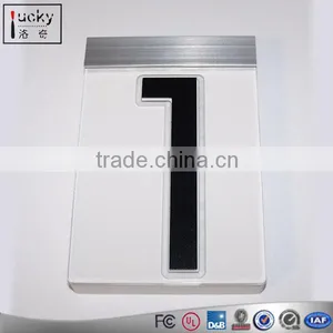 Custom Acrylic LED Edge-lit Sign,LED Light House Number Plaque thumbnail-2