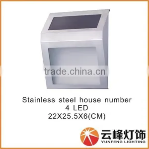 Stainless Steel Solar House Number Light thumbnail-1