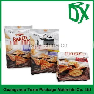 Customized Printed Wholesale Price HDPE Resealable Stand up Cooked Chips Food Bag Packaging in Dubai Wholesale Market thumbnail-1