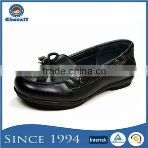 Hot Sale Black Color Simple Design Leather School Shoes thumbnail-1