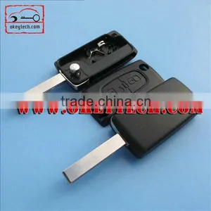 OkeyTech Citroen 2 Button With Groove Blade Shell NO LOGO for Citroen Key Case for Citroen thumbnail-1